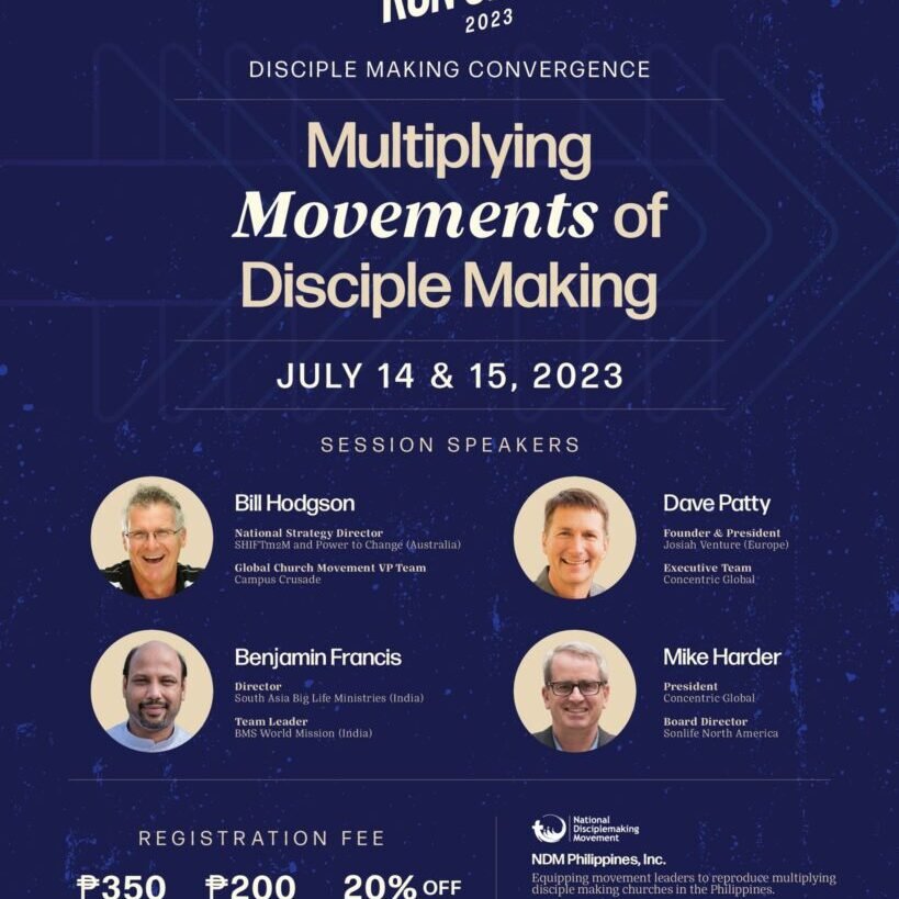 A flyer for the runon conference on multi-movements of disciple making.